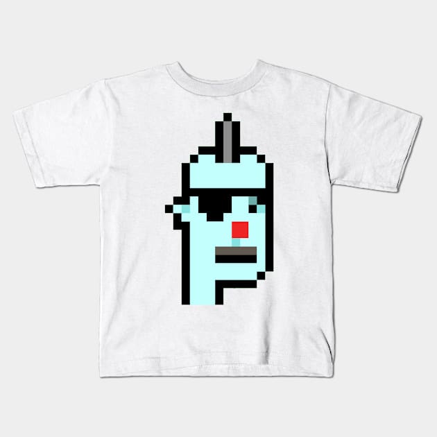 Nft Alien CryptoPunk Kids T-Shirt by JelloTees